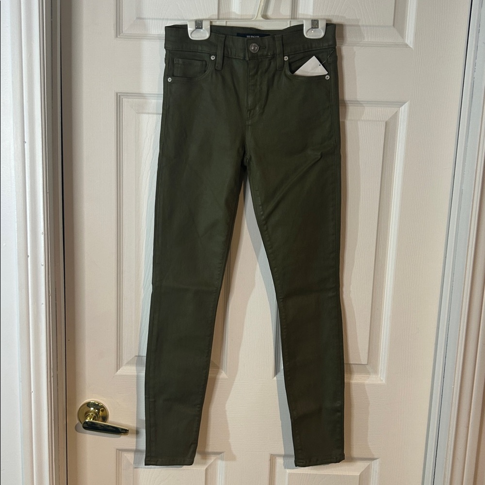 NWT Hudson Nico Midrise SPR Skinny Abkle coated Jeans Size 26